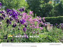 Tablet Screenshot of imkerei-meyer.com